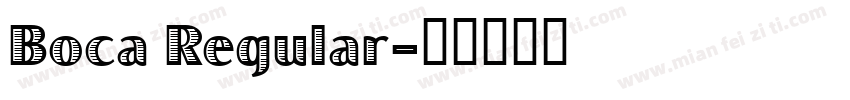 Boca Regular字体转换